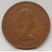 AUSTRALIA 1955Y. ONE 1 PENNY . MULE . WIDE DATE